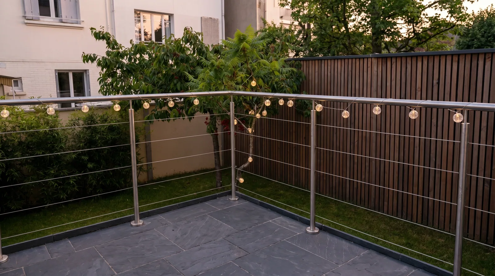 Garde-corps terrasse câbles inox Nouvelle-Aquitaine